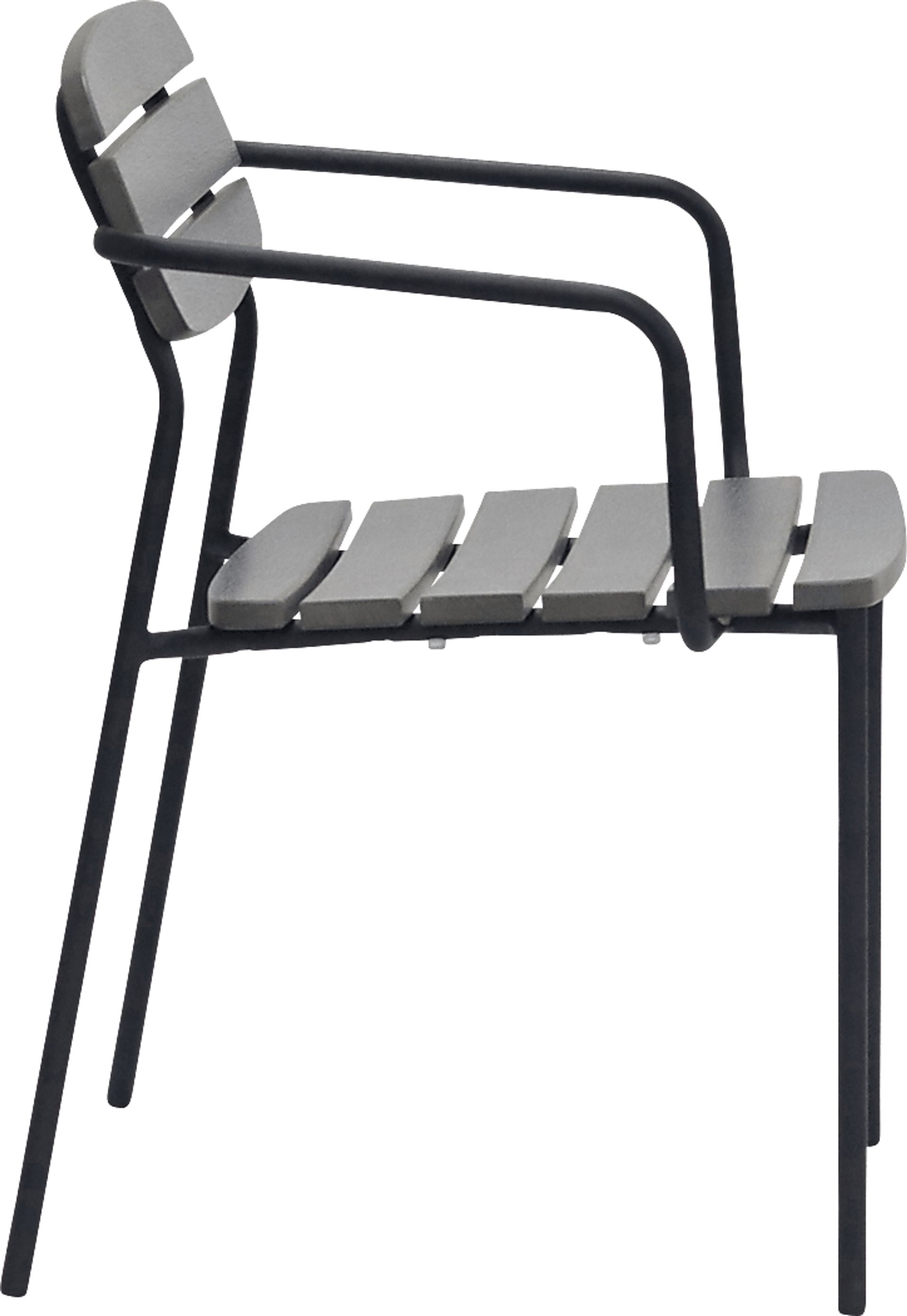 Outdoor Rufiny Dark Gray Arm Chair, Set of 2 - Image 4