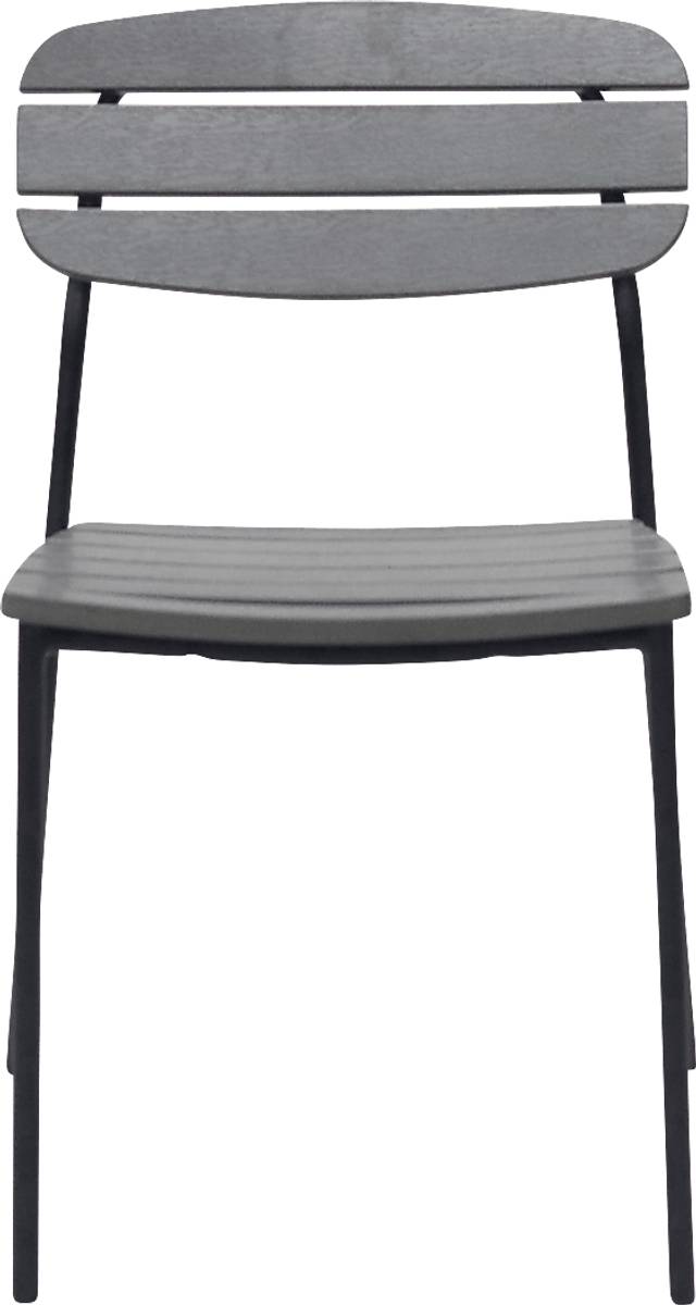 Outdoor Rufiny Dark Gray Dining Chair, Set of 2 - Thumbnail - Image 2