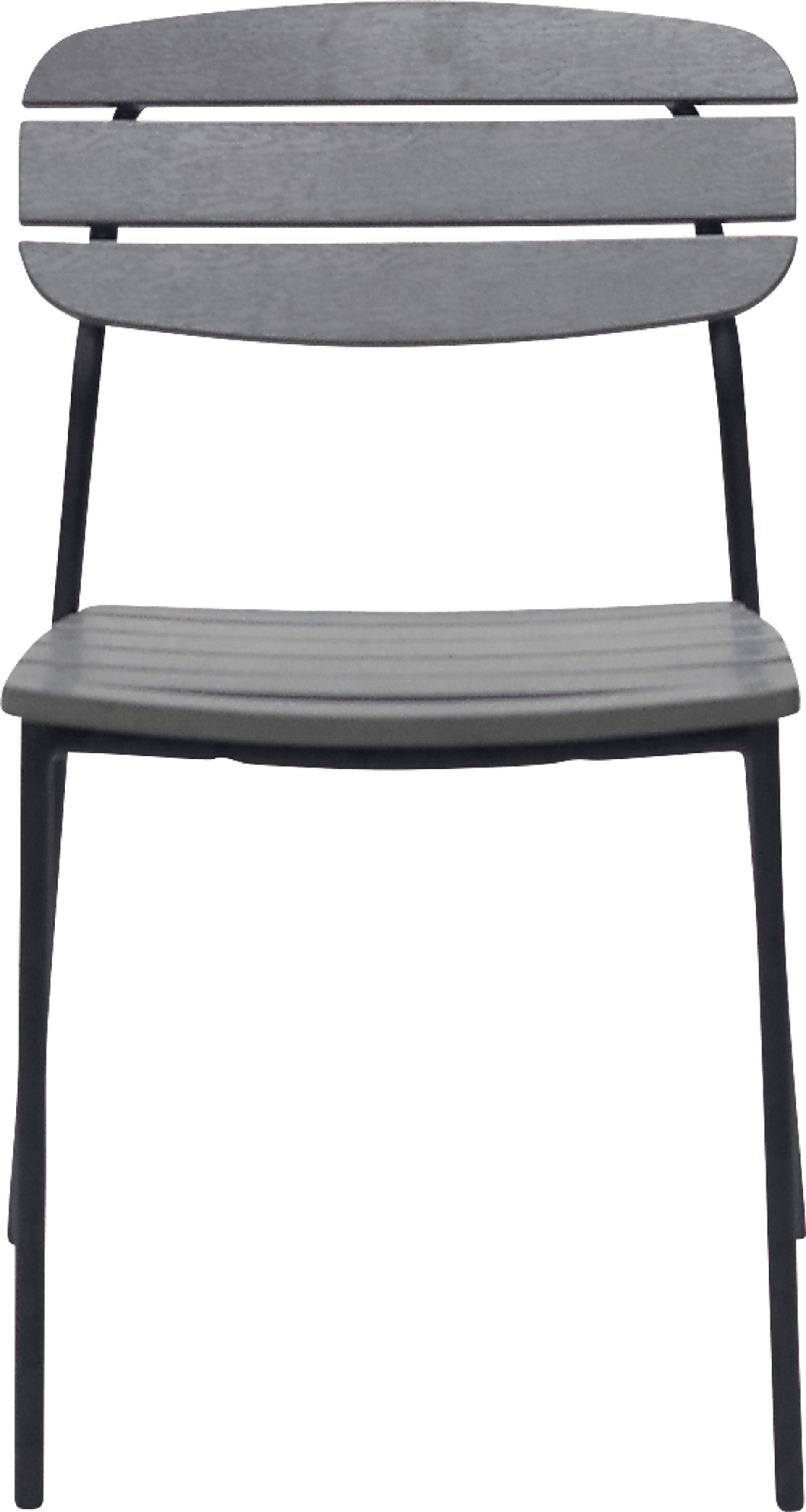 Outdoor Rufiny Dark Gray Dining Chair, Set of 2 - Image 2