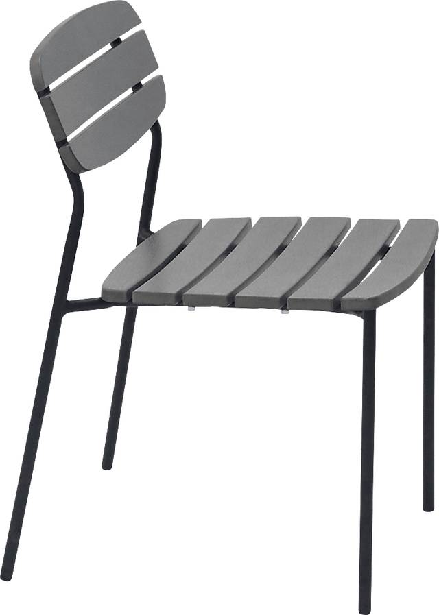 Outdoor Rufiny Dark Gray Dining Chair, Set of 2 - Thumbnail - Image 3