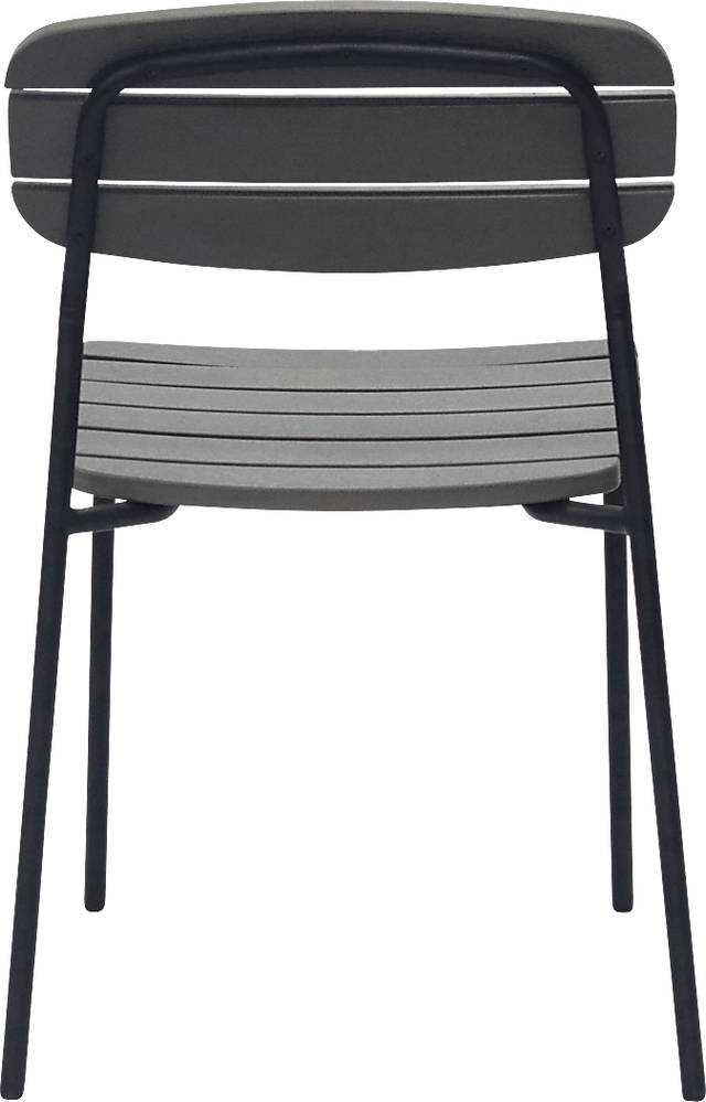 Outdoor Rufiny Dark Gray Dining Chair, Set of 2 - Thumbnail - Image 5