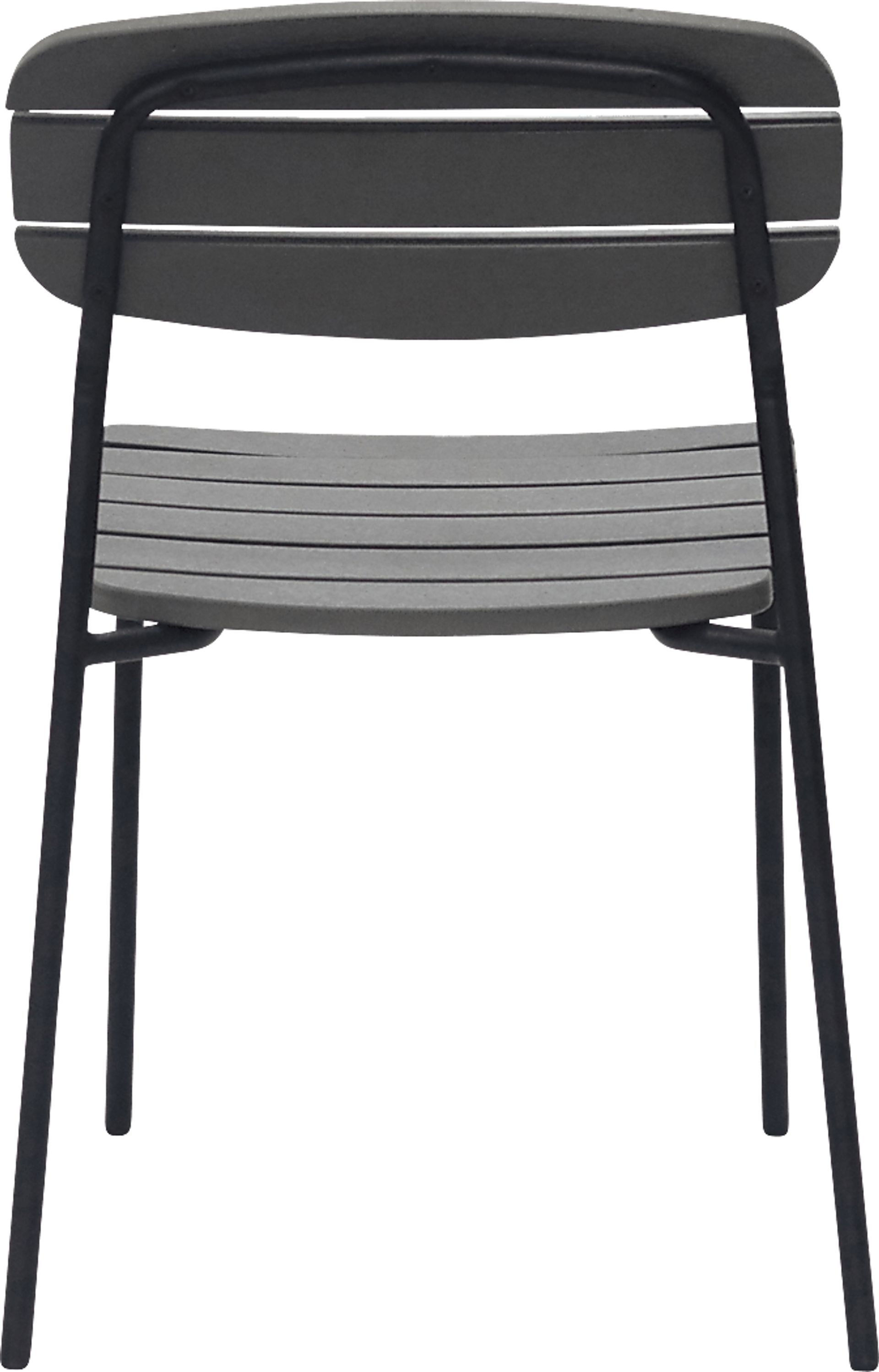 Outdoor Rufiny Dark Gray Dining Chair, Set of 2 - Image 5