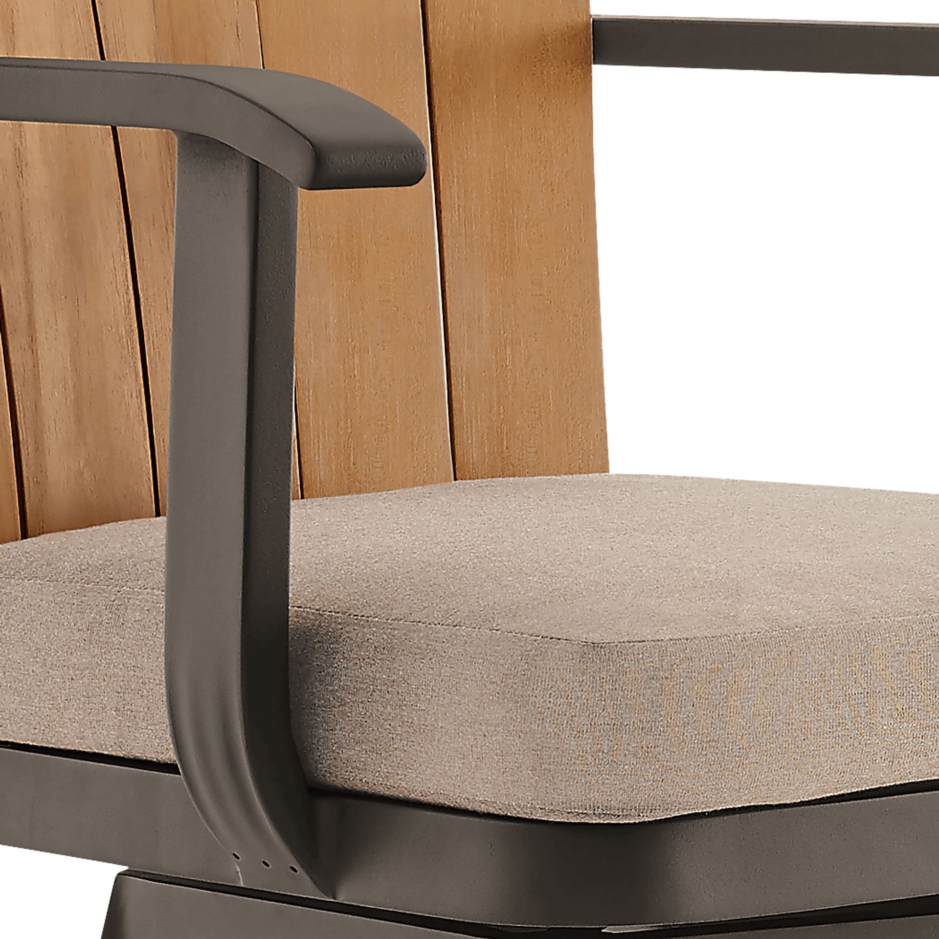 Outdoor Sallodge Brown Swivel Barstool - Image 7