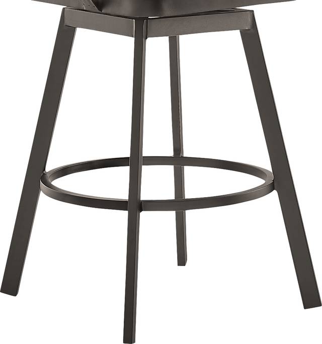 Outdoor Sallodge Brown Swivel Barstool - Thumbnail - Image 9