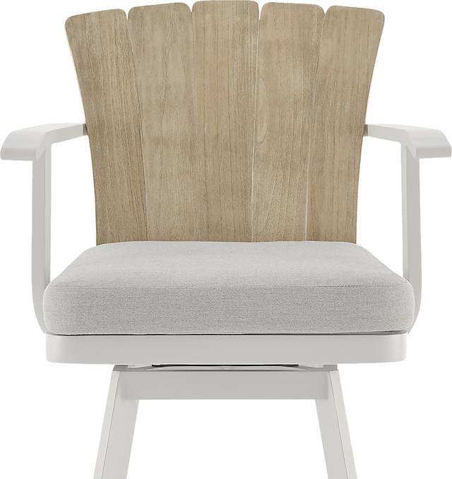 Outdoor Sallodge Gray Swivel Barstool - Thumbnail - Image 5