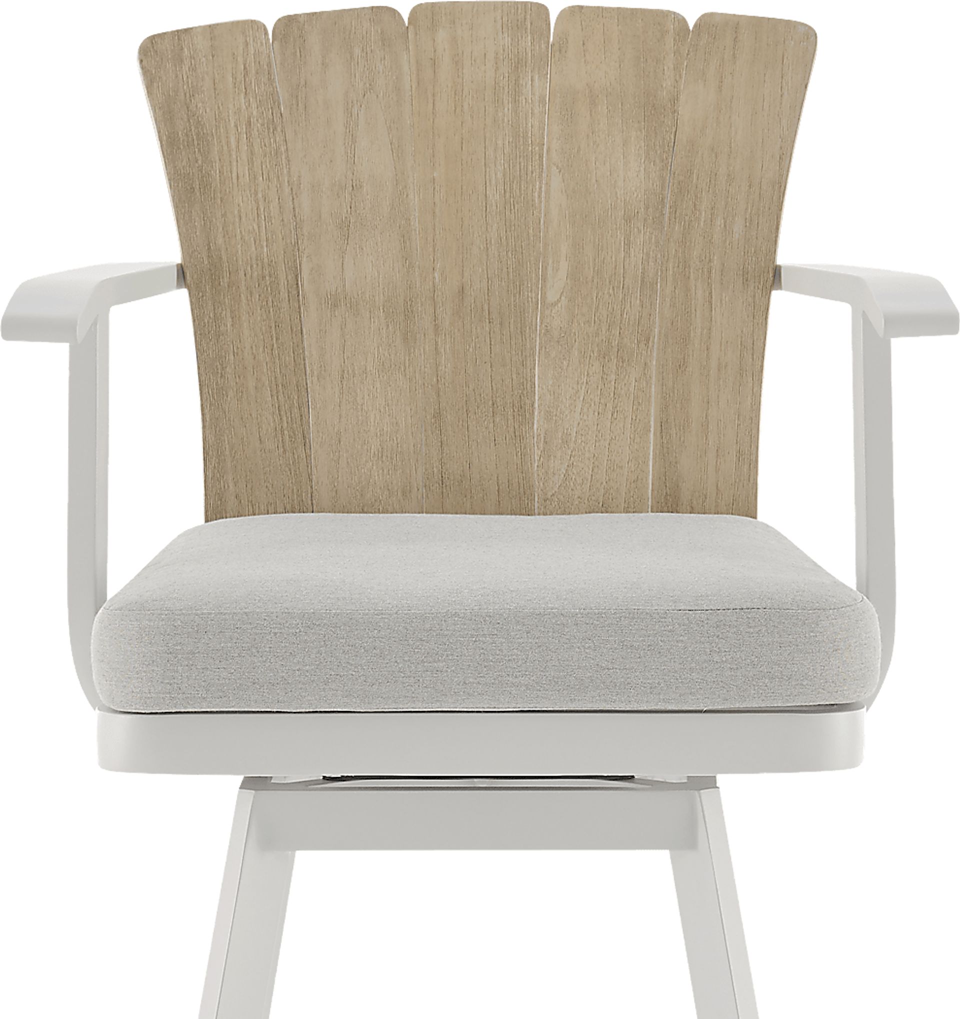Outdoor Sallodge Gray Swivel Barstool - Image 5