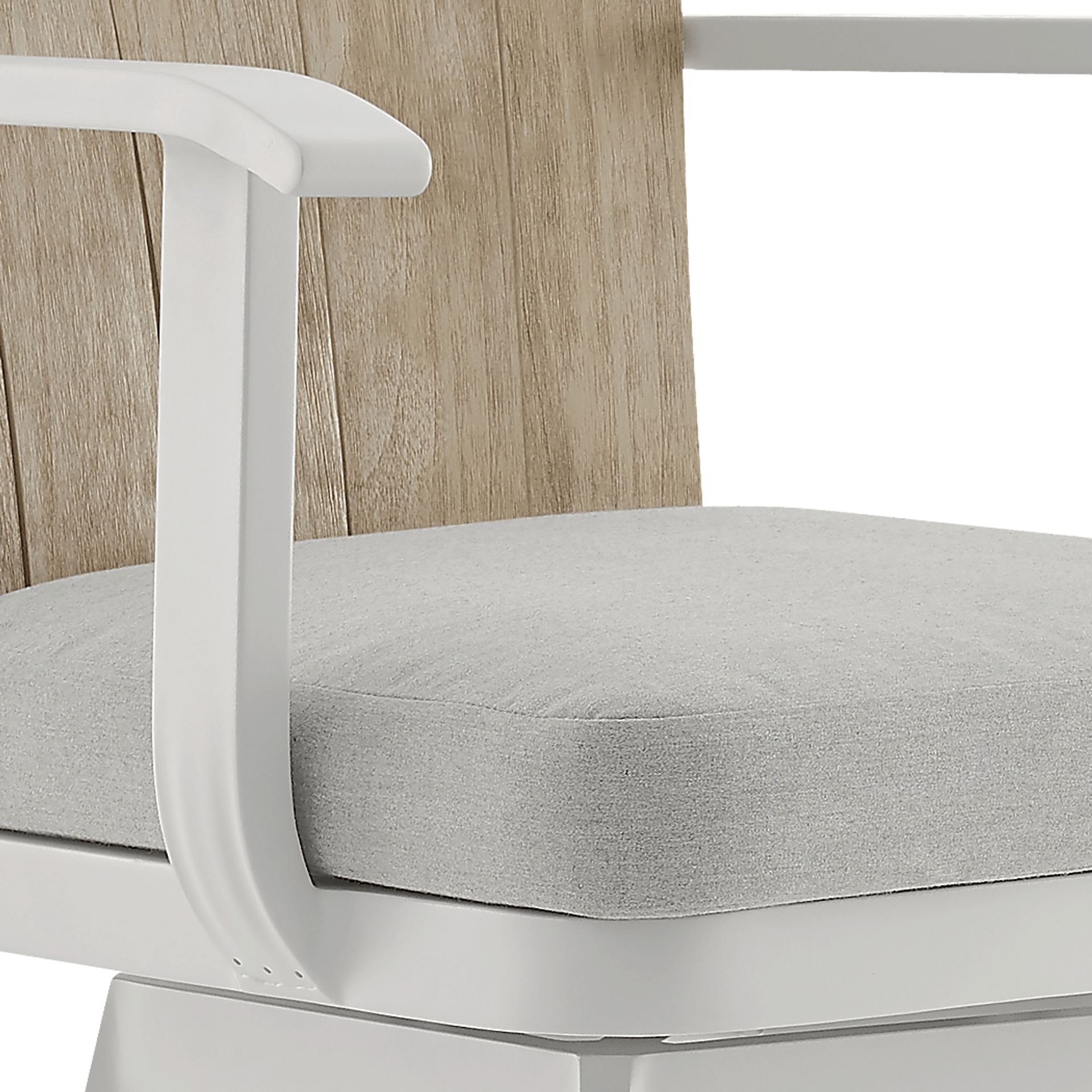 Outdoor Sallodge Gray Swivel Barstool - Image 6