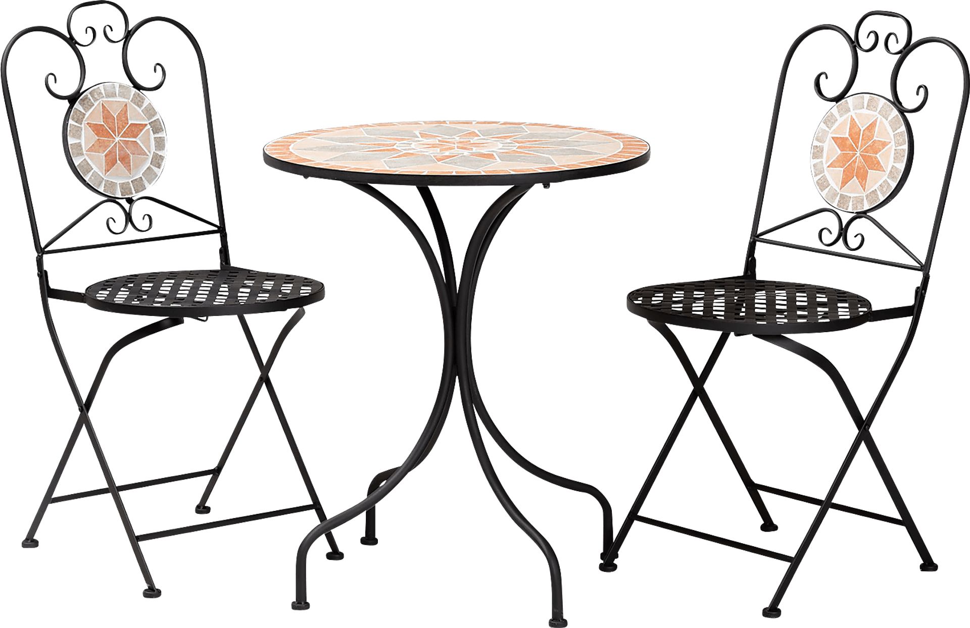 Outdoor Santison Black 3 Pc Table Set - Image 1
