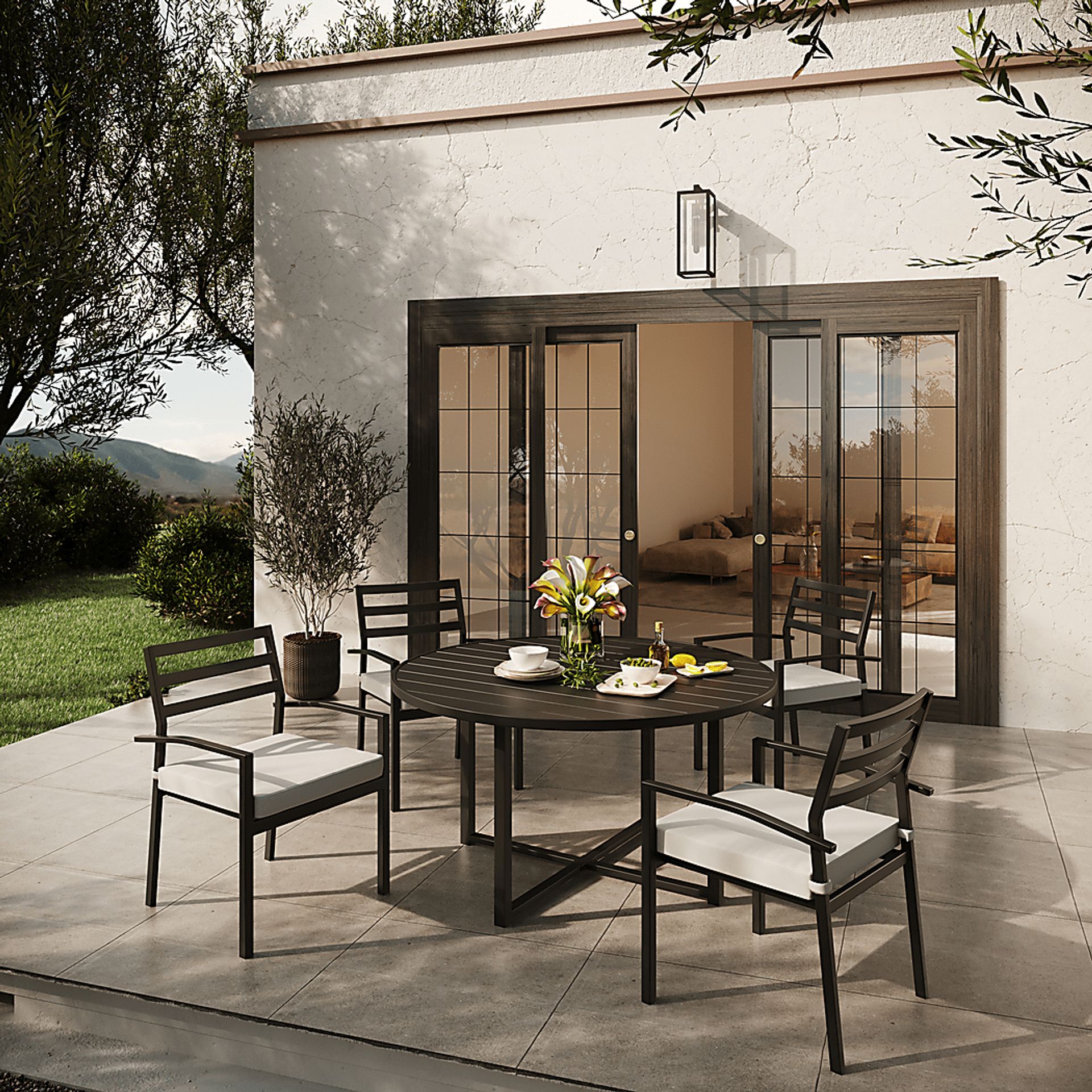 Outdoor Sarlee Gray Dining Table - Image 2