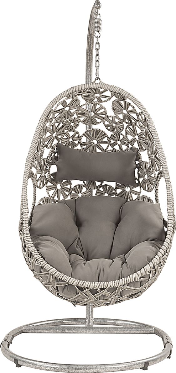 Outdoor Shayleen Light Gray Hanging Chair - Rooms To Go