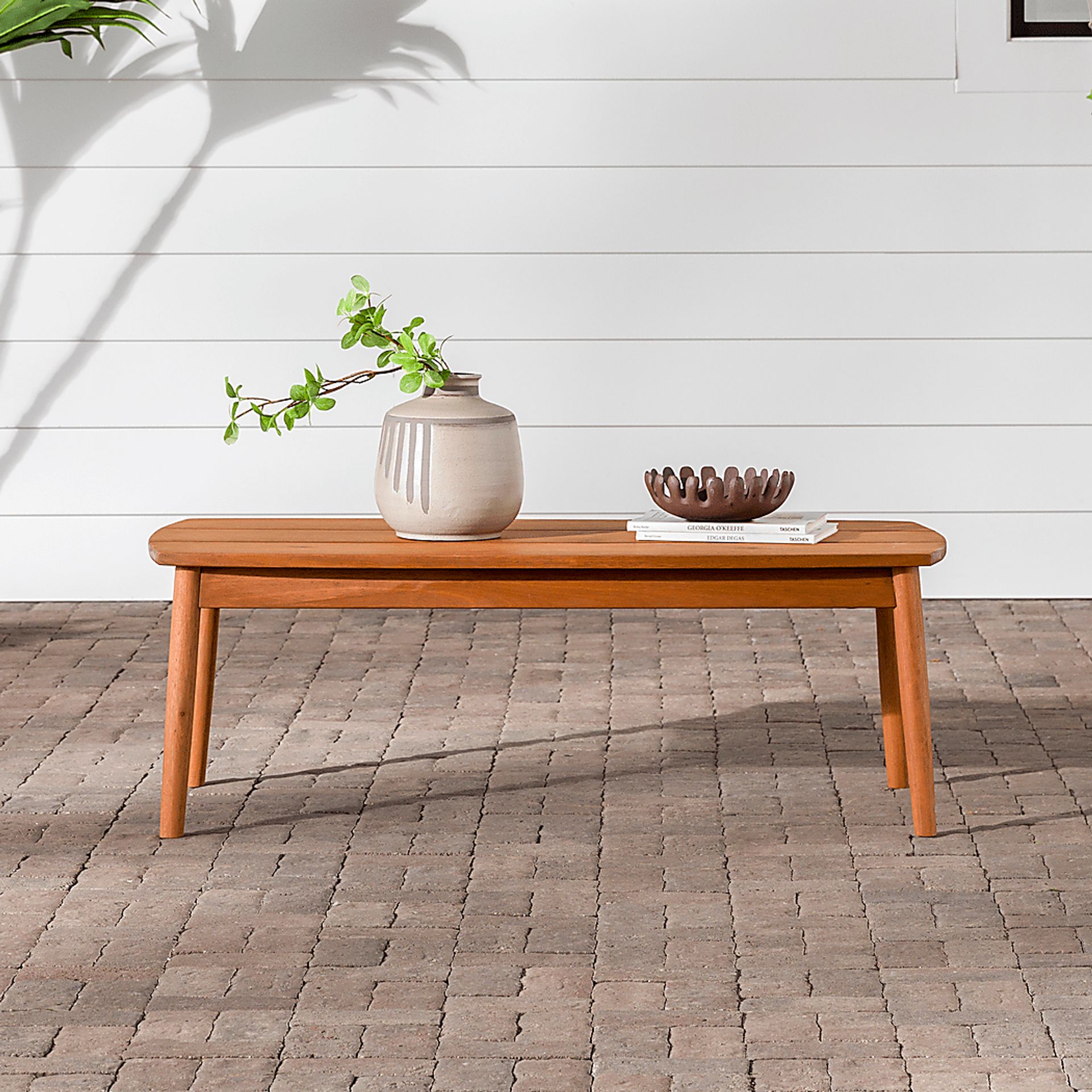 Outdoor Shellrich Coast Brown Cocktail Table - Image 2