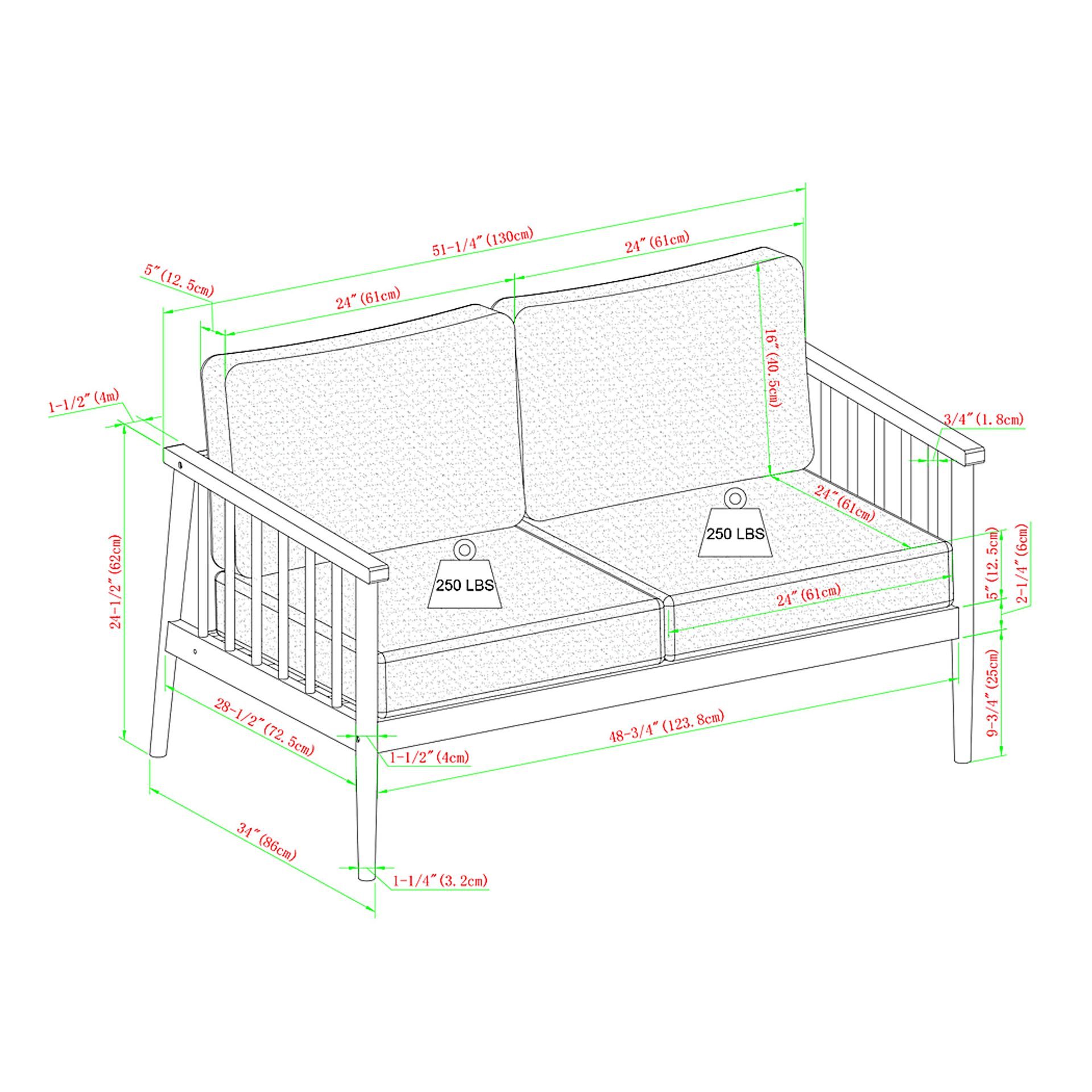 Outdoor Shellrich Coast Brown Loveseat - Image 7