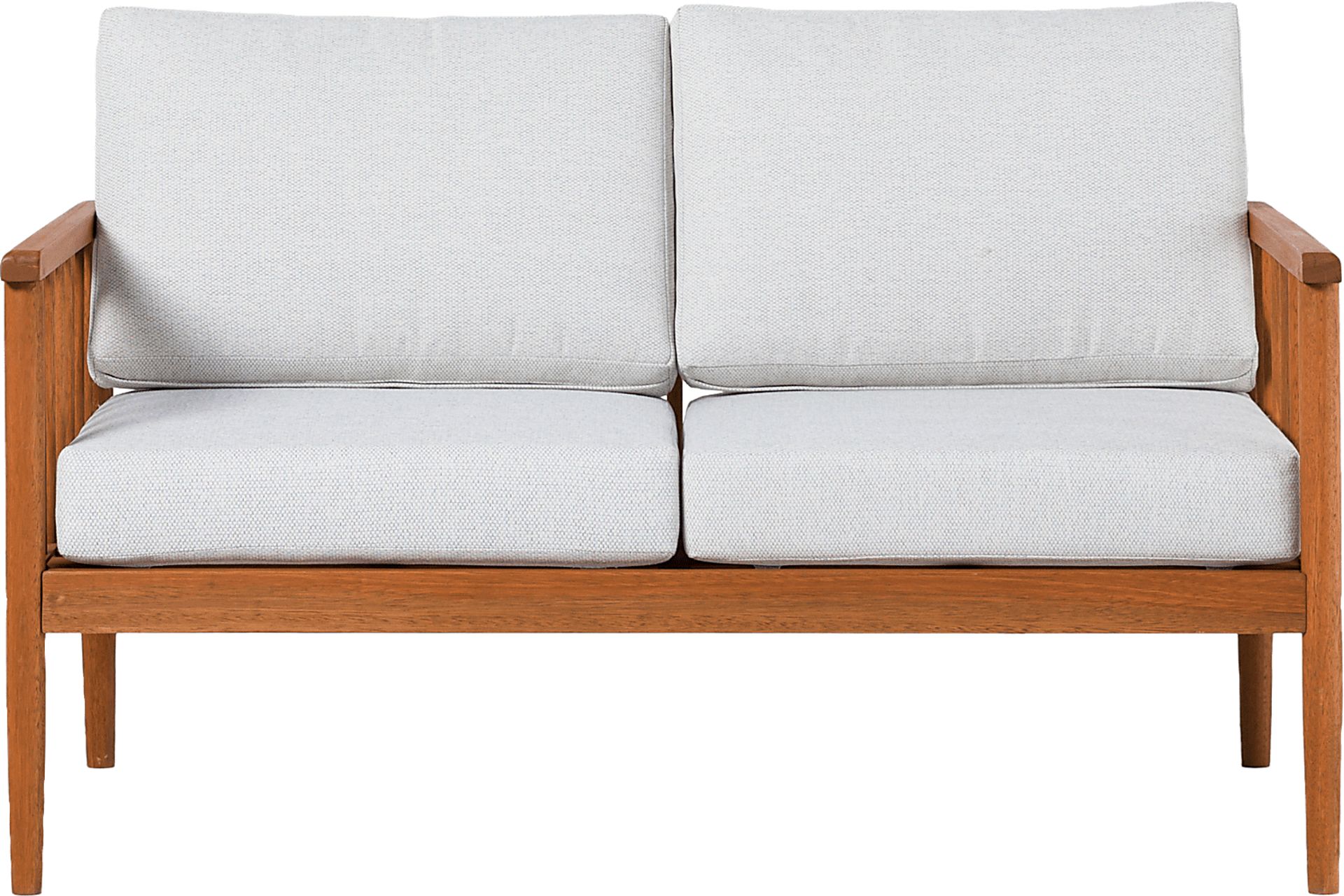 Outdoor Shellrich Coast Brown Loveseat - Image 1