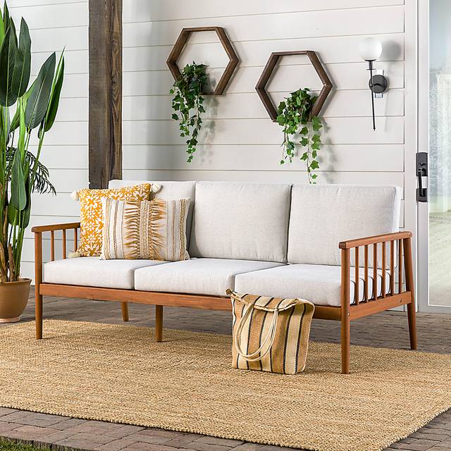 Outdoor Shellrich Coast Brown Sofa - Thumbnail - Image 3