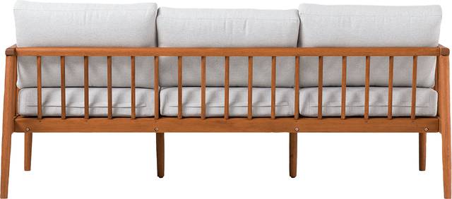 Outdoor Shellrich Coast Brown Sofa - Thumbnail - Image 6