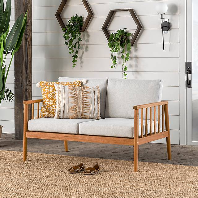 Outdoor Shellrich Coast Natural Loveseat - Thumbnail - Image 3