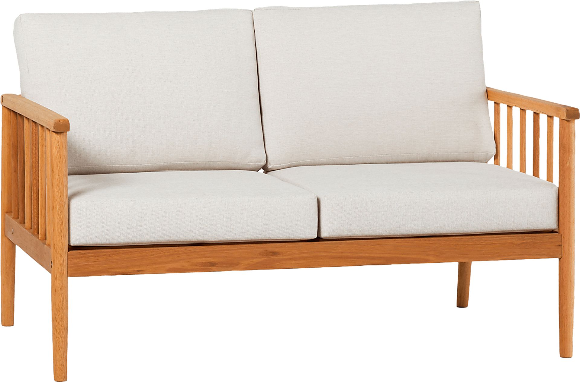 Outdoor Shellrich Coast Natural Loveseat - Image 4