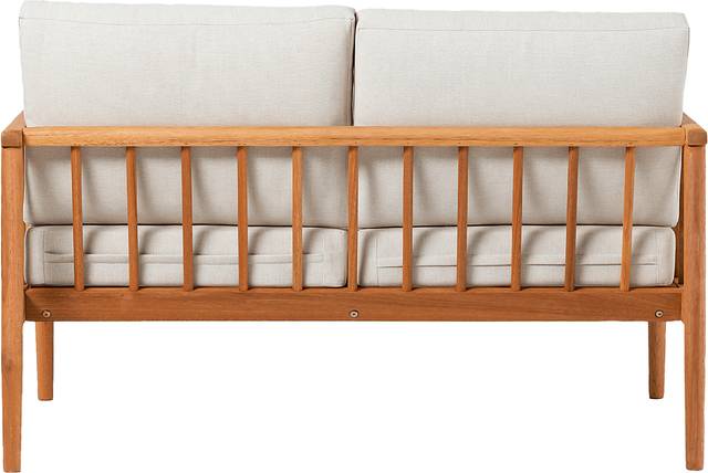 Outdoor Shellrich Coast Natural Loveseat - Thumbnail - Image 6
