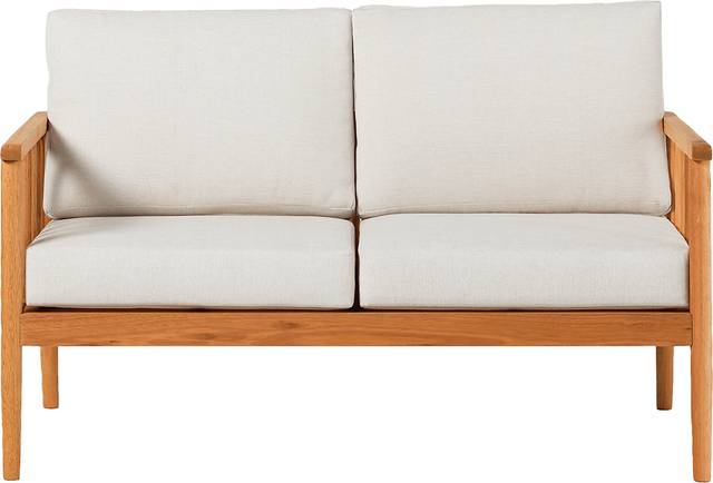 Outdoor Shellrich Coast Natural Loveseat - Thumbnail - Image 1