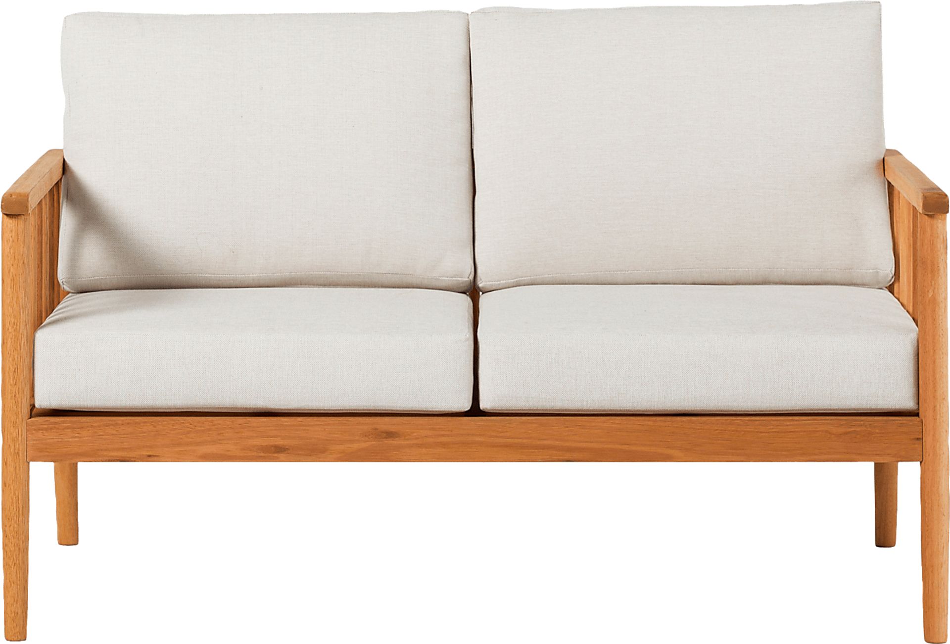 Outdoor Shellrich Coast Natural Loveseat - Image 1