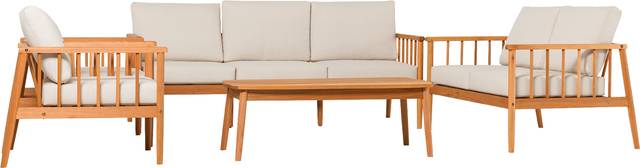 Outdoor Shellrich Coast Natural 5pc Chat Set - Thumbnail - Image 4