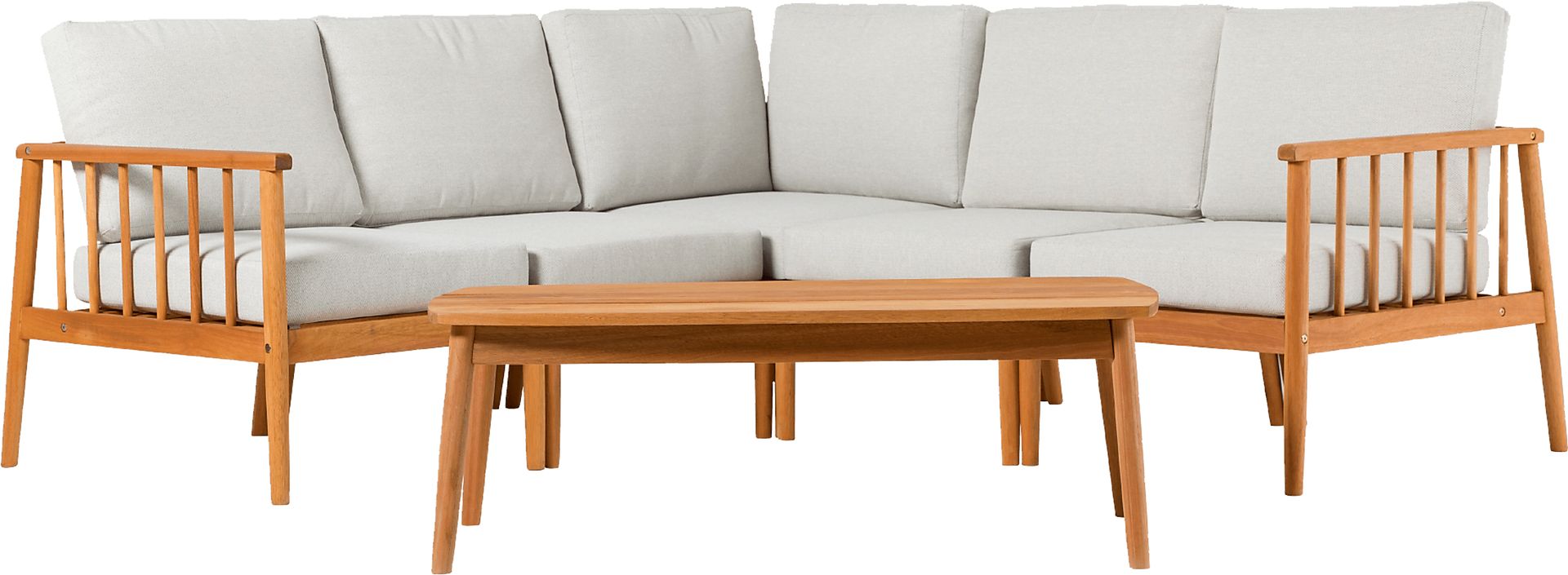 Outdoor Shellrich Coast Natural 6pc Chat Set - Image 1