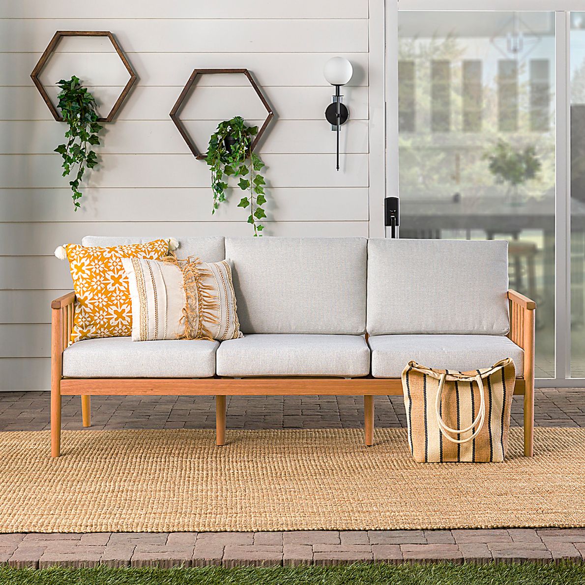 Outdoor Shellrich Coast Natural Sofa