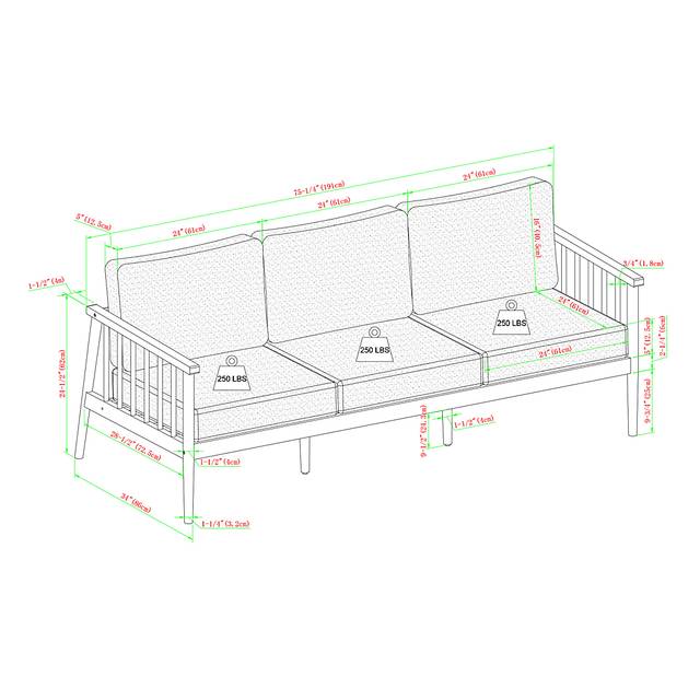 Outdoor Shellrich Coast Natural Sofa - Thumbnail - Image 7