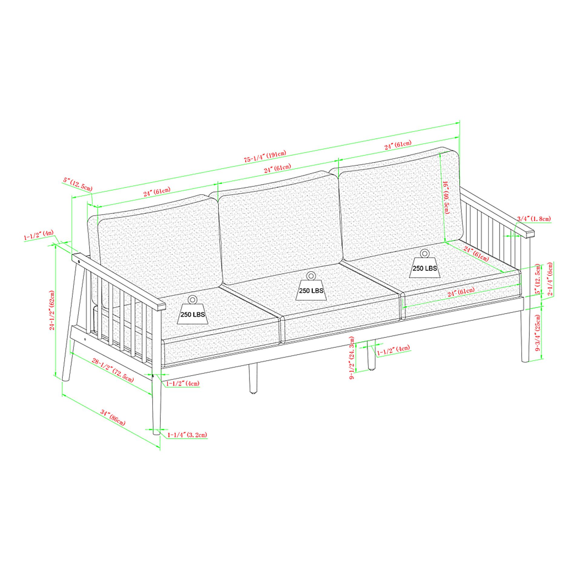 Outdoor Shellrich Coast Natural Sofa - Image 7