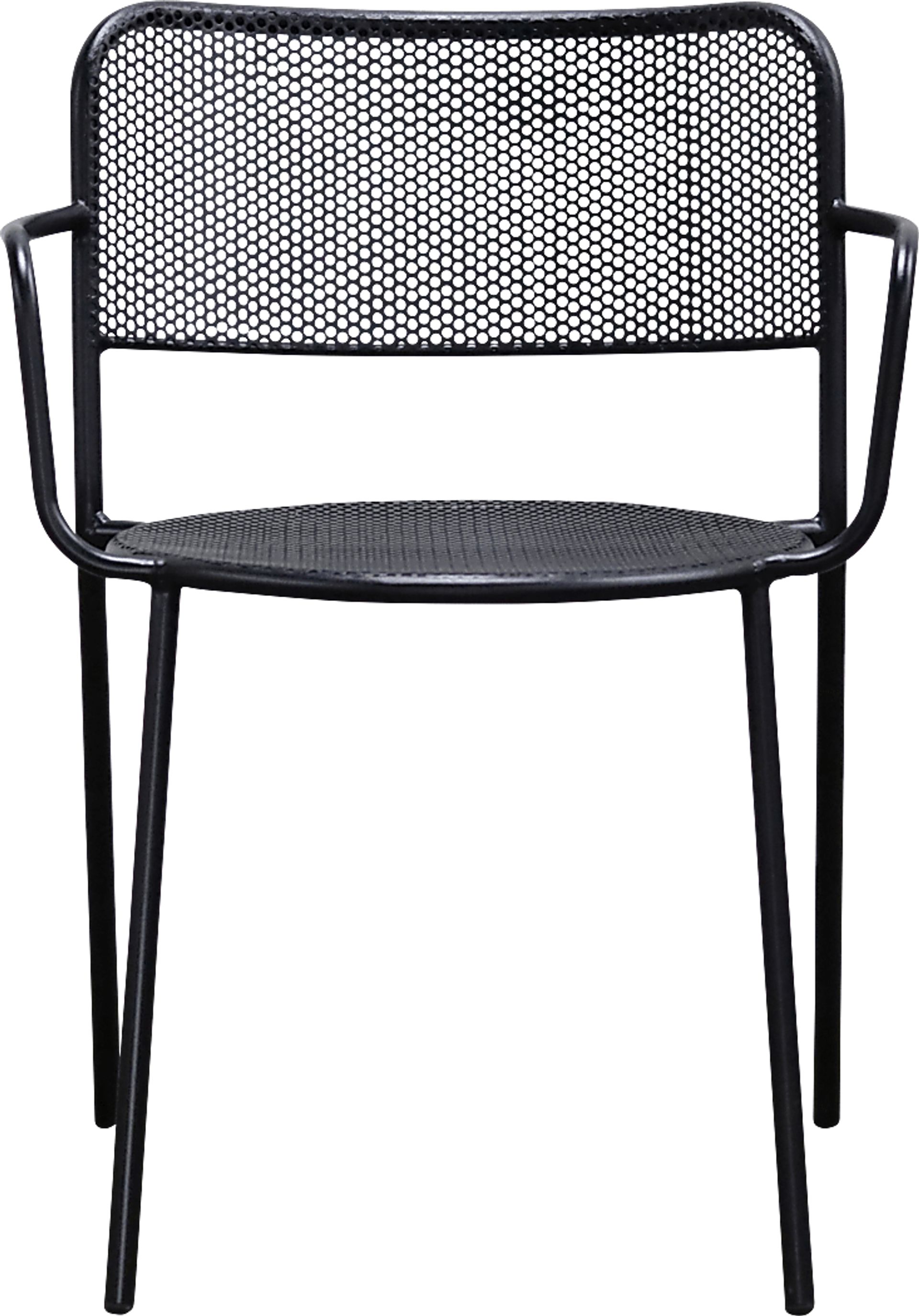 Outdoor Sherwoody Black Arm Chair, Set of 2 - Image 2