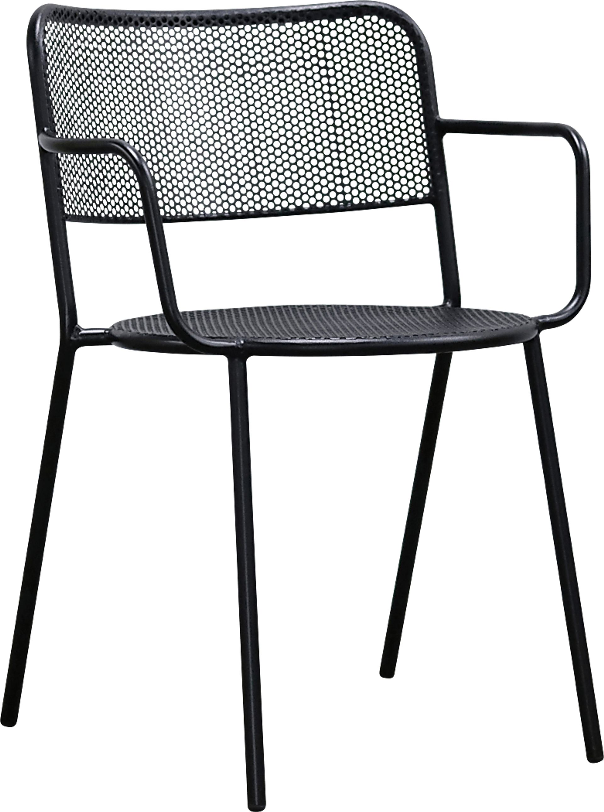 Outdoor Sherwoody Black Arm Chair, Set of 2 - Image 3