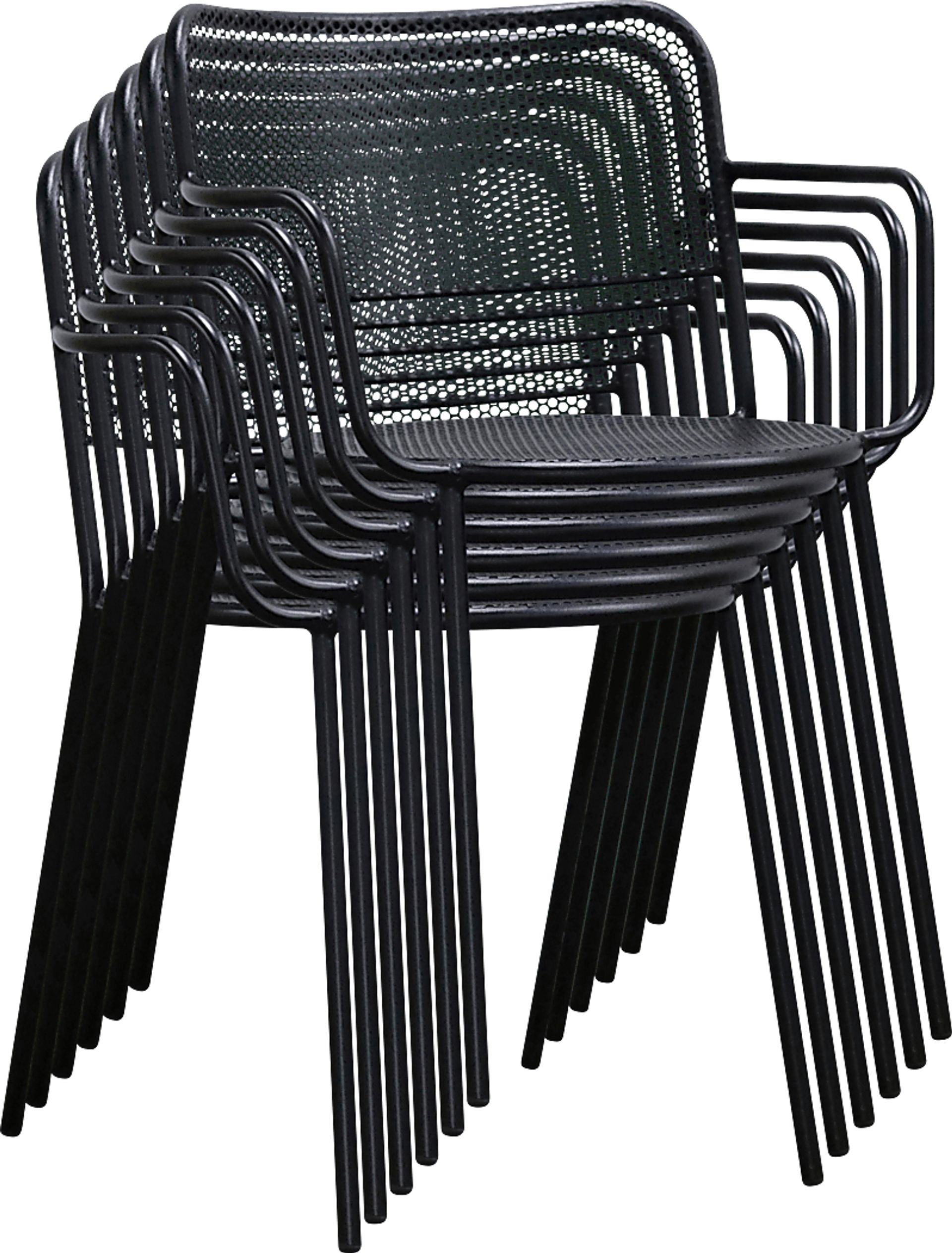 Outdoor Sherwoody Black Arm Chair, Set of 2 - Image 7