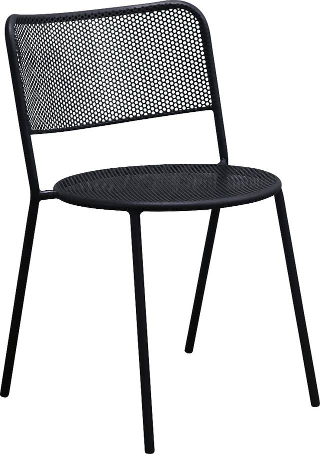 Outdoor Sherwoody Black Dining Chair, Set of 2 - Thumbnail - Image 6