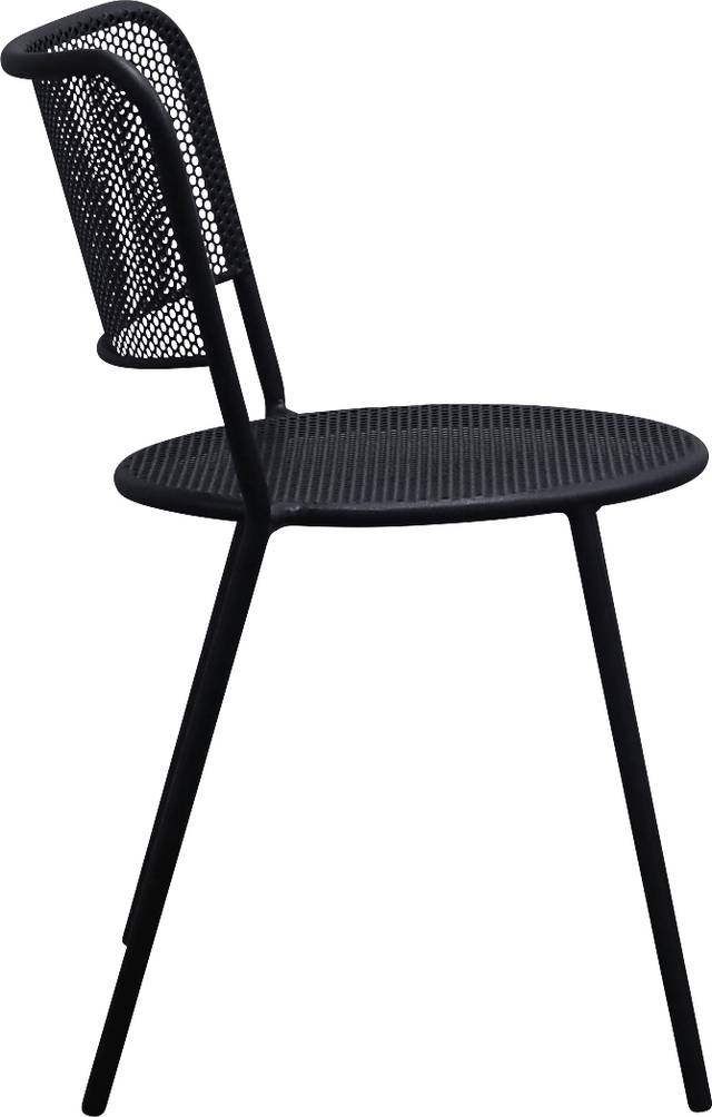 Outdoor Sherwoody Black Dining Chair, Set of 2 - Thumbnail - Image 7