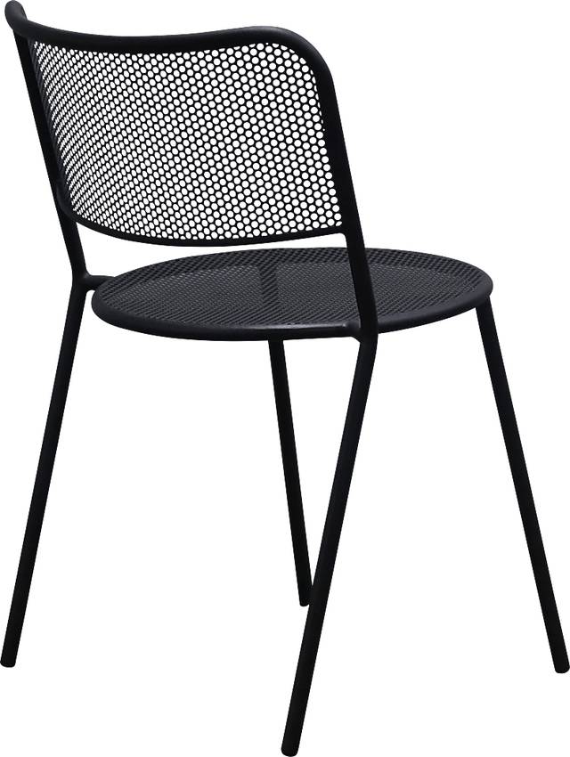 Outdoor Sherwoody Black Dining Chair, Set of 2 - Thumbnail - Image 8