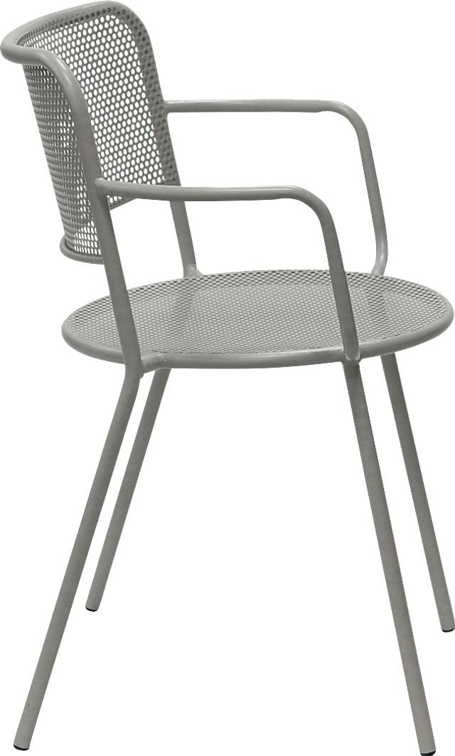 Outdoor Sherwoody Gray Arm Chair, Set of 2 - Thumbnail - Image 3