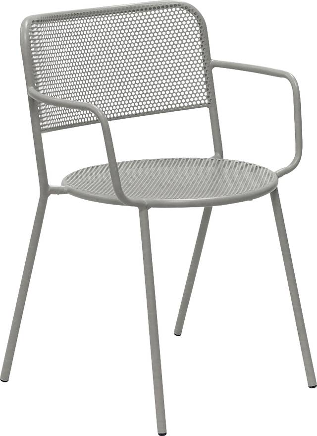 Outdoor Sherwoody Gray Arm Chair, Set of 2 - Thumbnail - Image 1