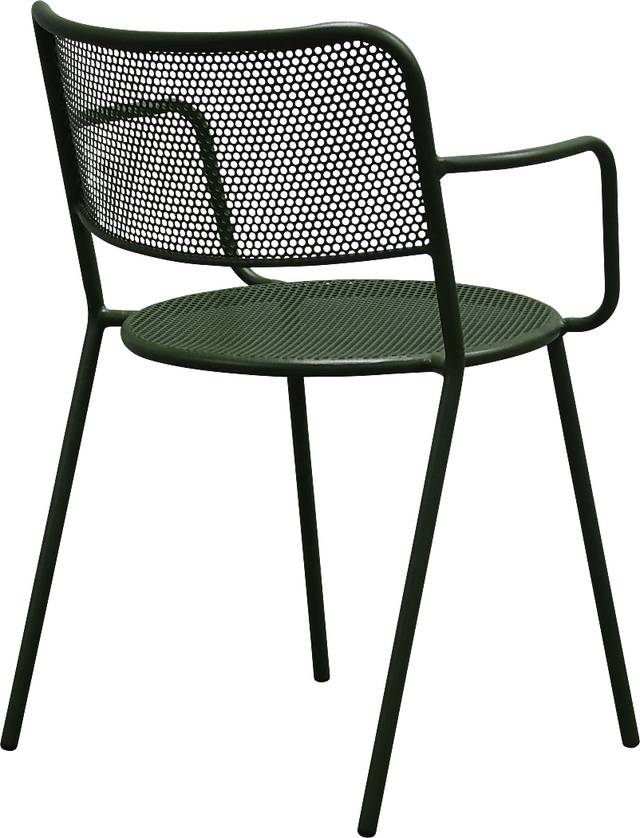 Outdoor Sherwoody Green Arm Chair, Set of 2 - Thumbnail - Image 6