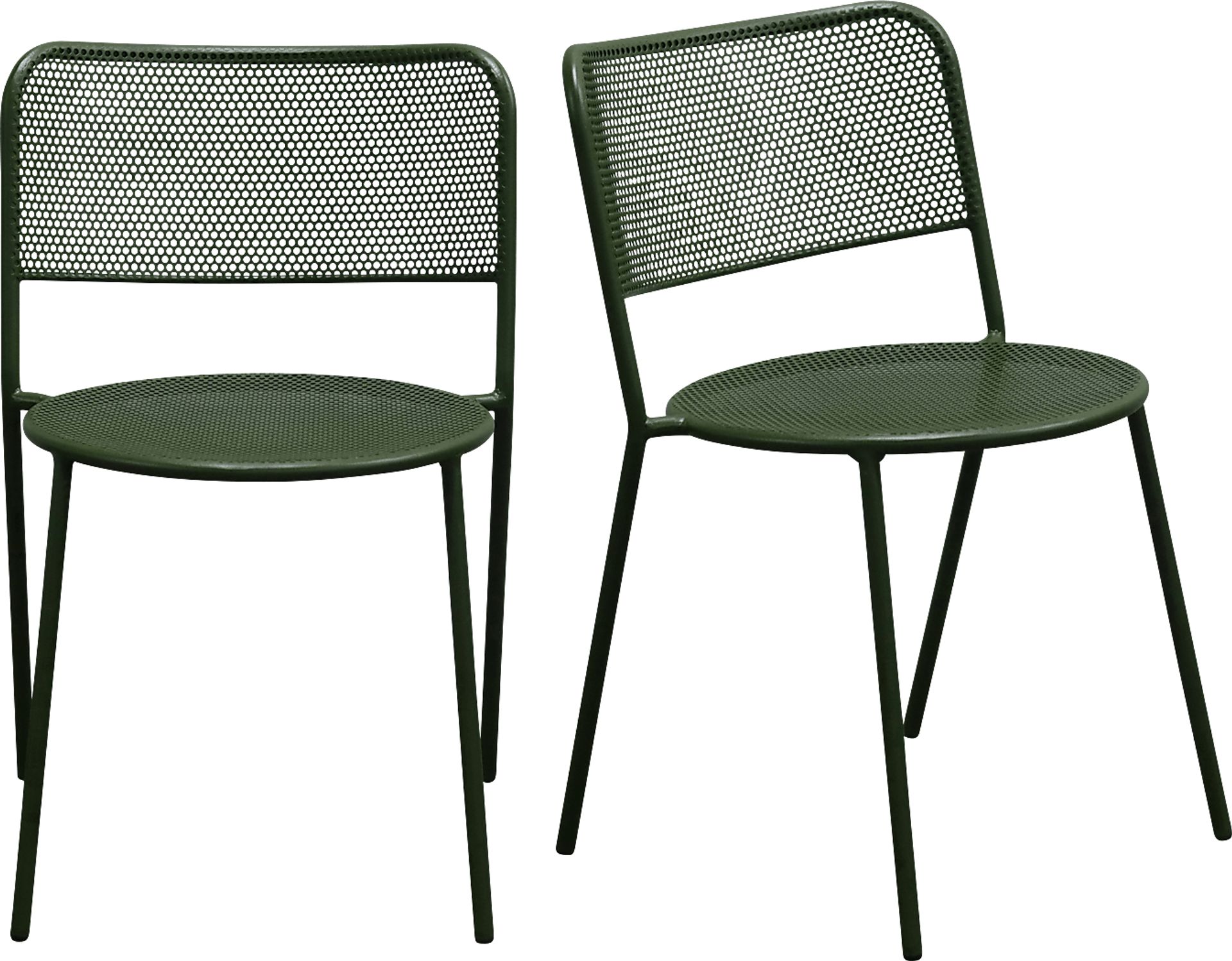 Outdoor Sherwoody Green Dining Chair, Set of 2 - Image 1