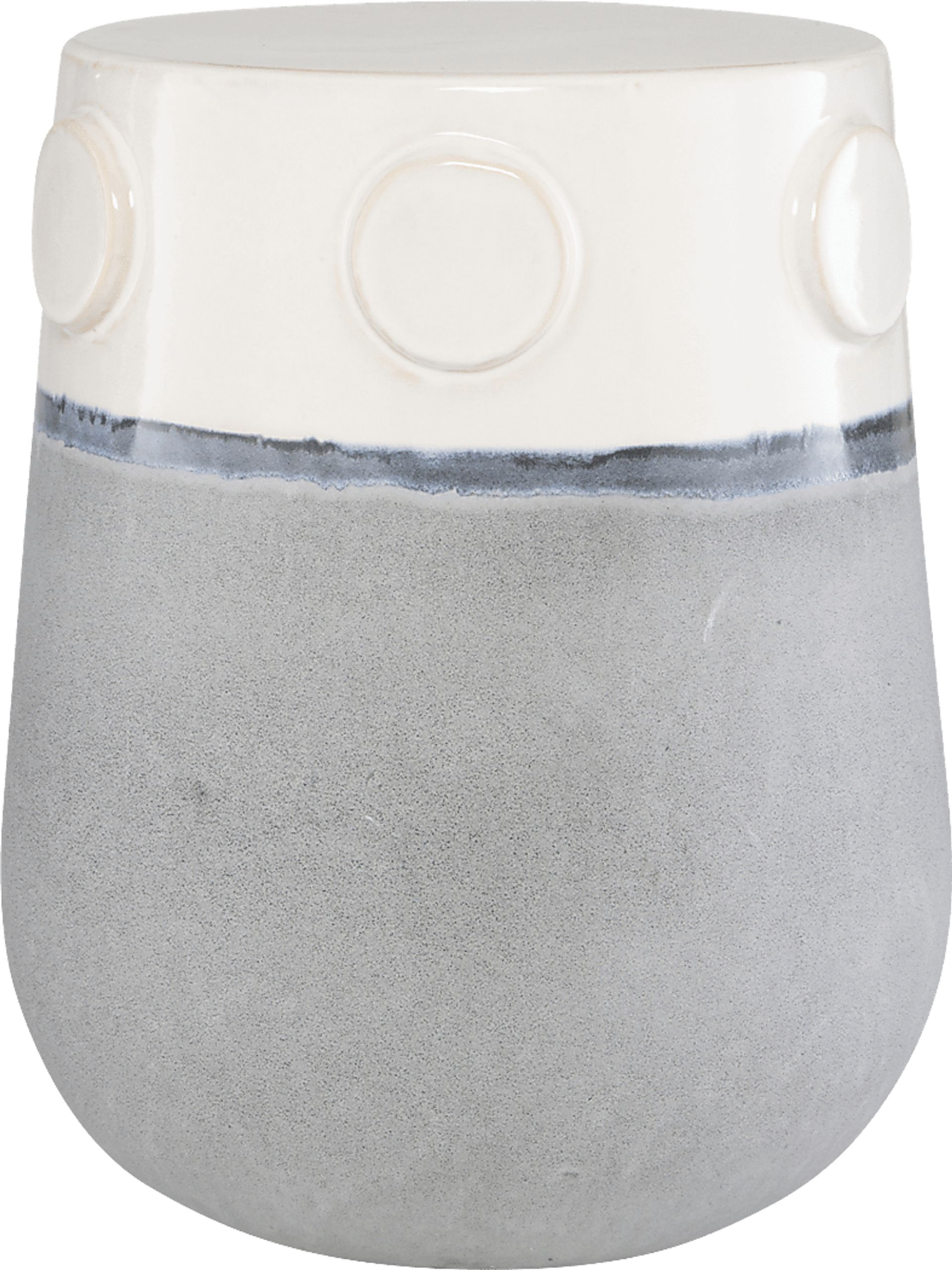 Outdoor Sierre Gray Garden Stool - Image 3