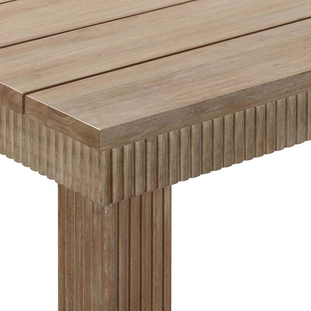 Outdoor Sodhi Brown 75 in. Dining Table - Thumbnail - Image 5