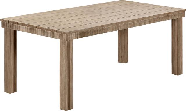 Outdoor Sodhi Brown 75 in. Dining Table - Thumbnail - Image 1