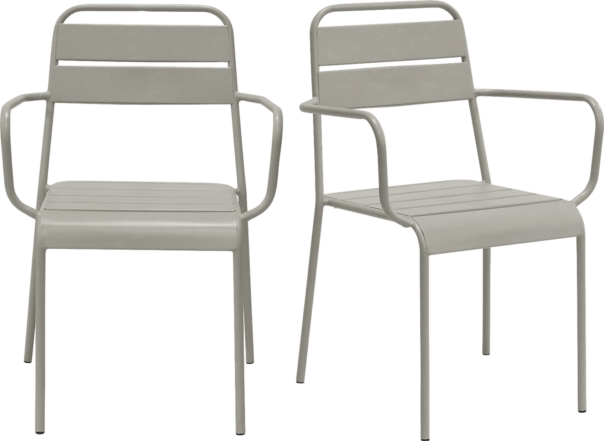 Outdoor Sowelle Gray Arm Chair, Set of 2 - Image 1