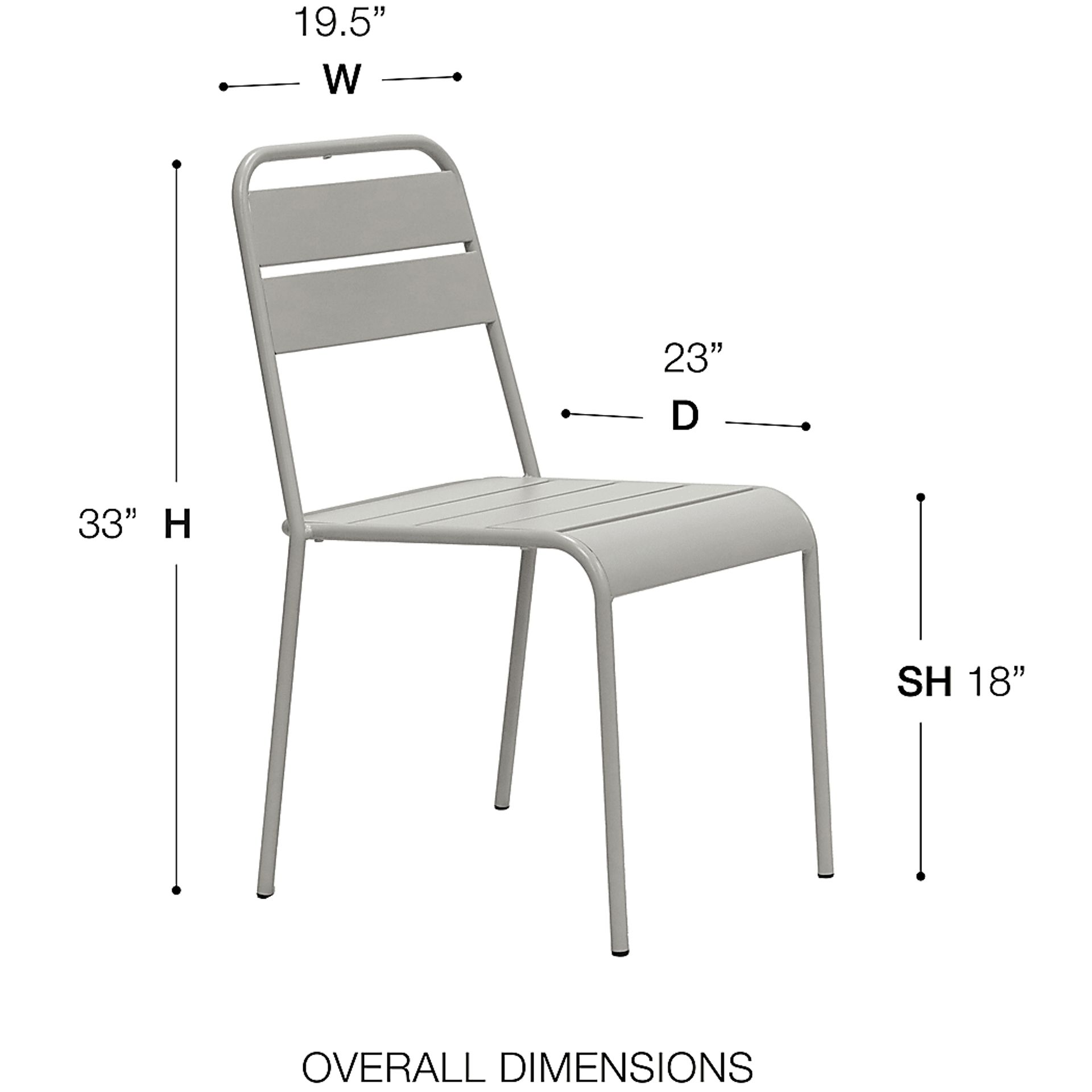 Outdoor Sowelle Gray Dining Chair, Set of 2 - Image 9