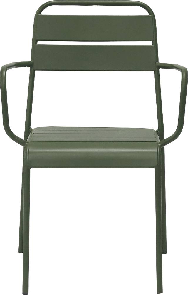Outdoor Sowelle Green Arm Chair, Set of 2 - Thumbnail - Image 4