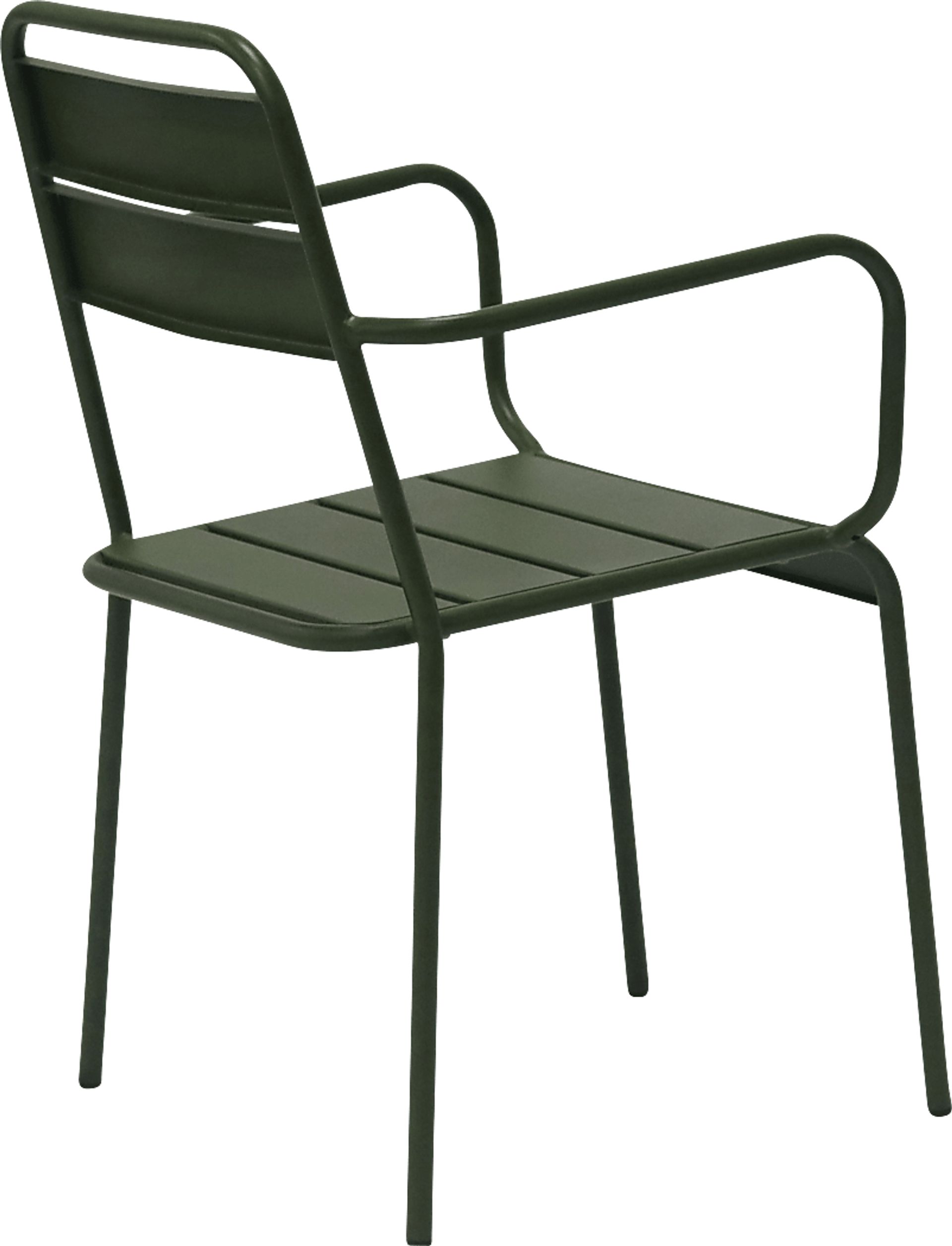 Outdoor Sowelle Green Arm Chair, Set of 2 - Image 7