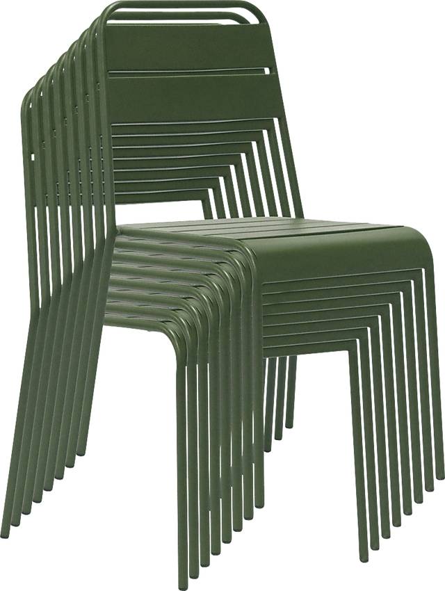 Outdoor Sowelle Green Dining Chair, Set of 2 - Thumbnail - Image 7