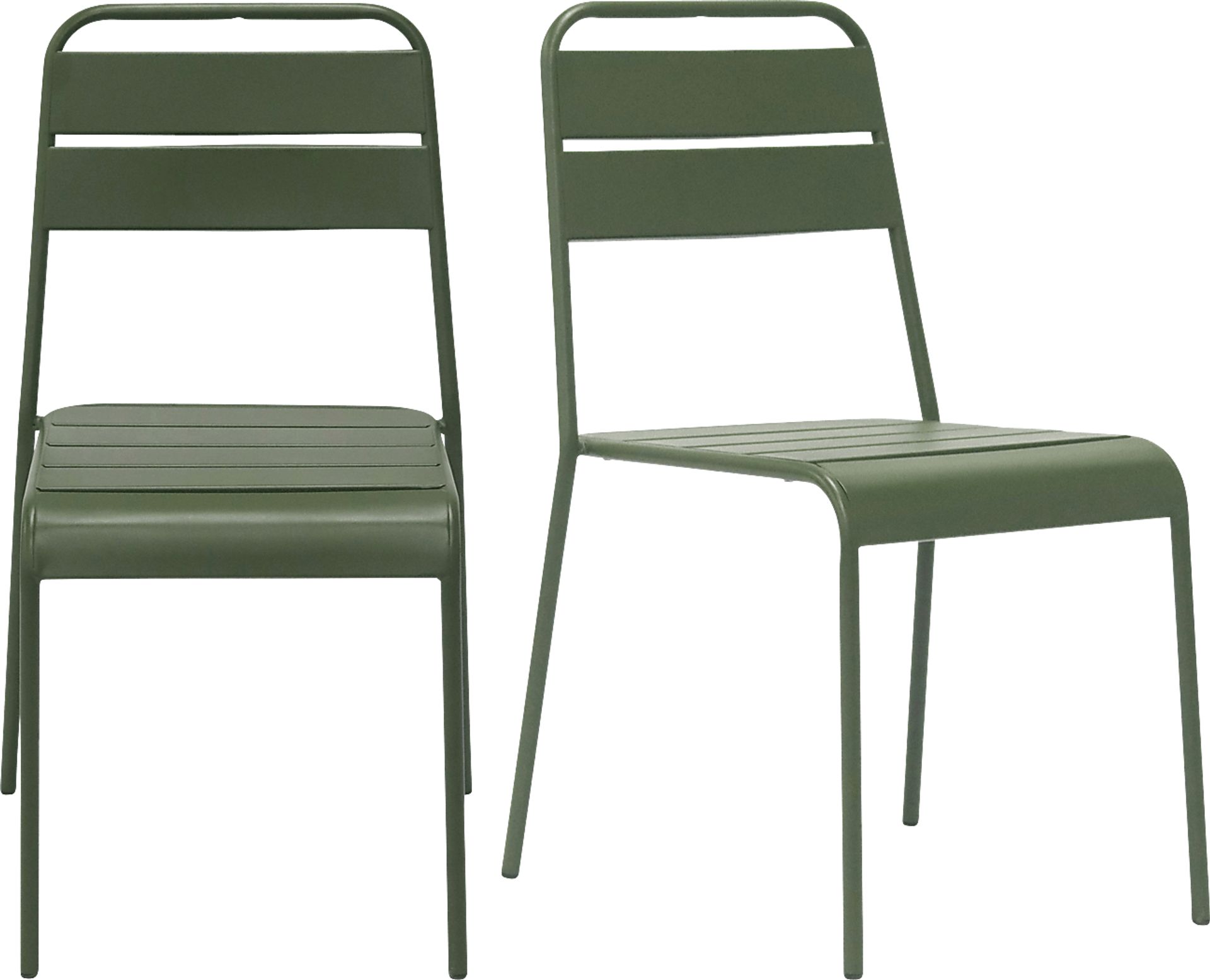 Outdoor Sowelle Green Dining Chair, Set of 2 - Image 1