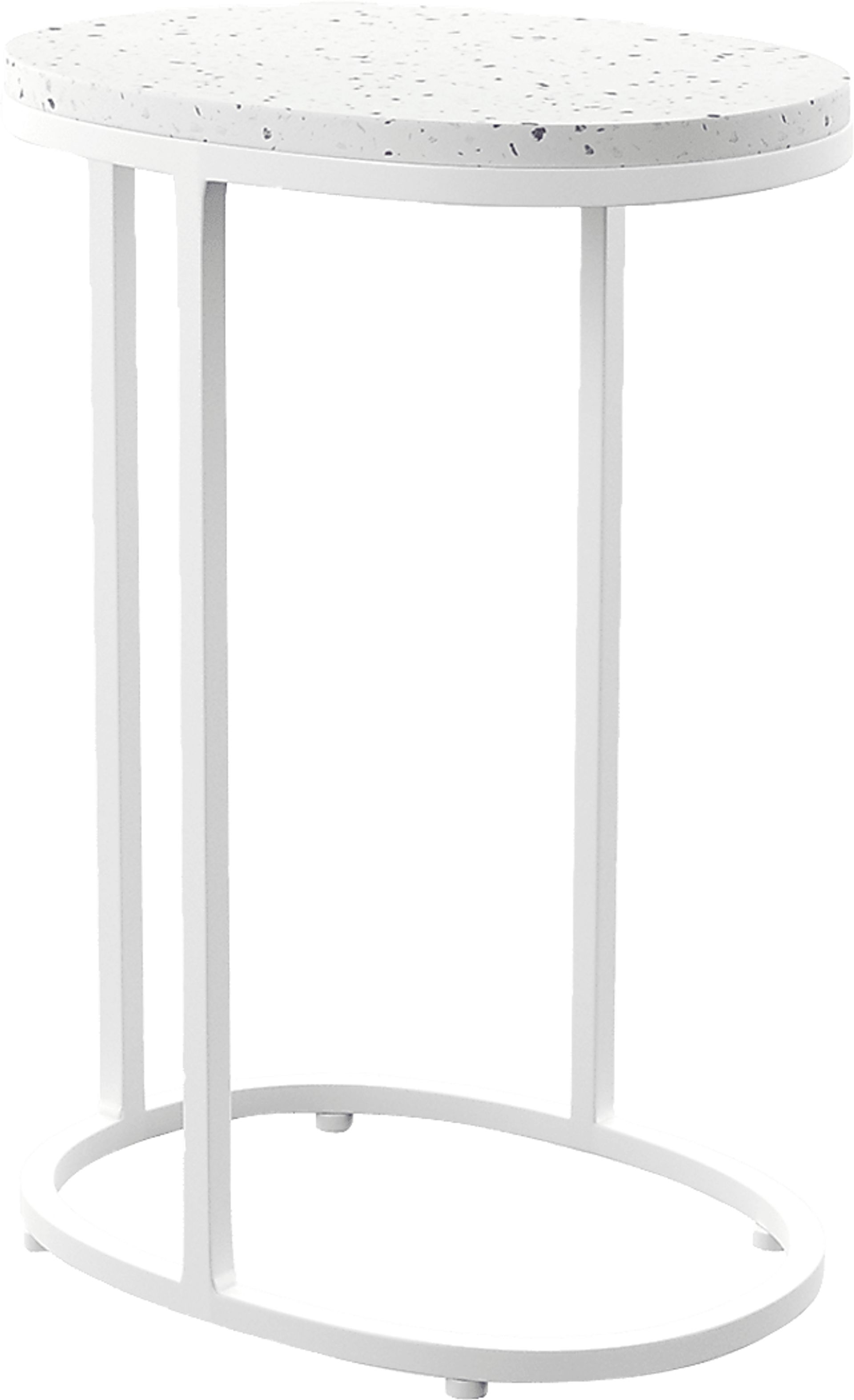 Outdoor Storrington White Nesting Tables Set of 2 - Image 3