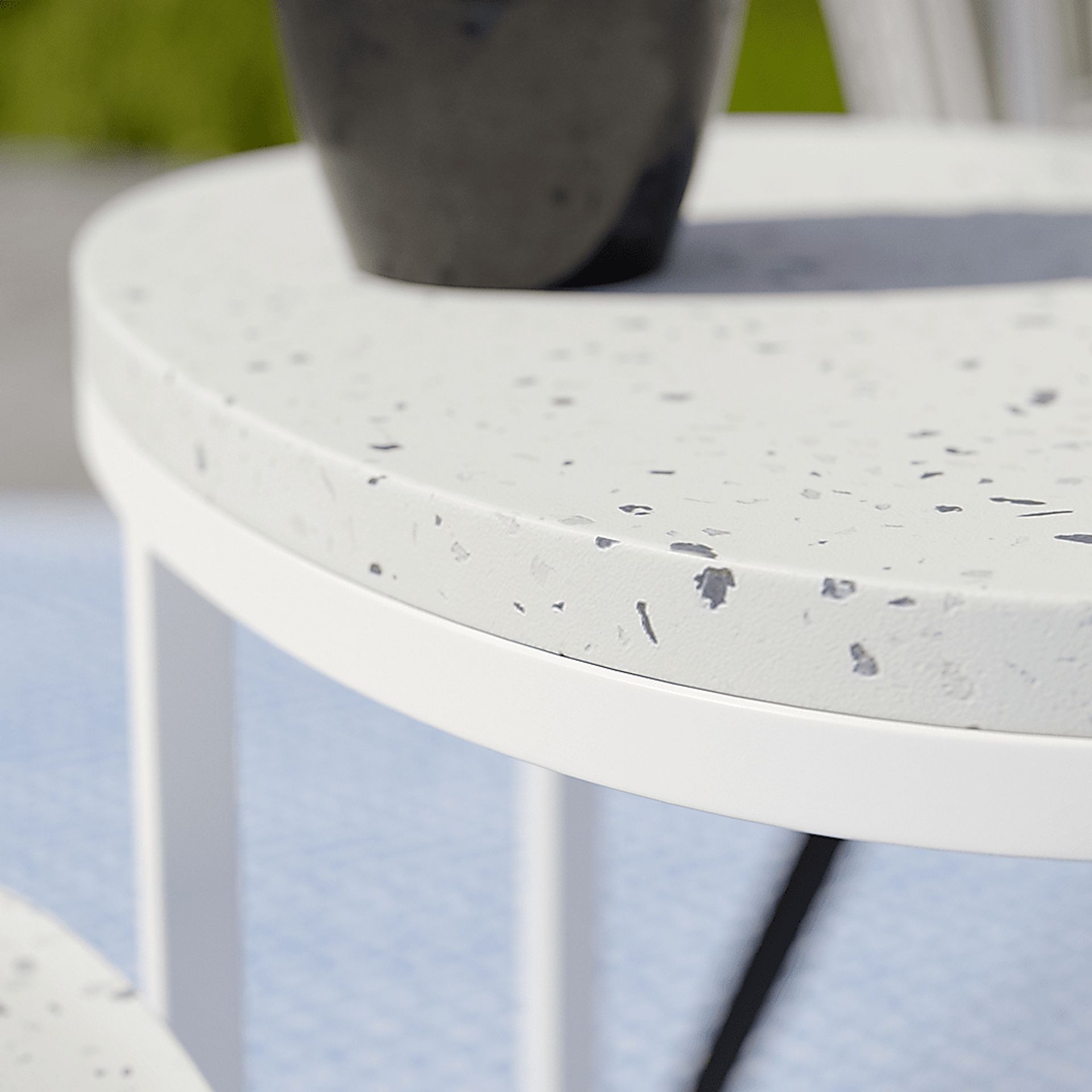 Outdoor Storrington White Nesting Tables Set of 2 - Image 5